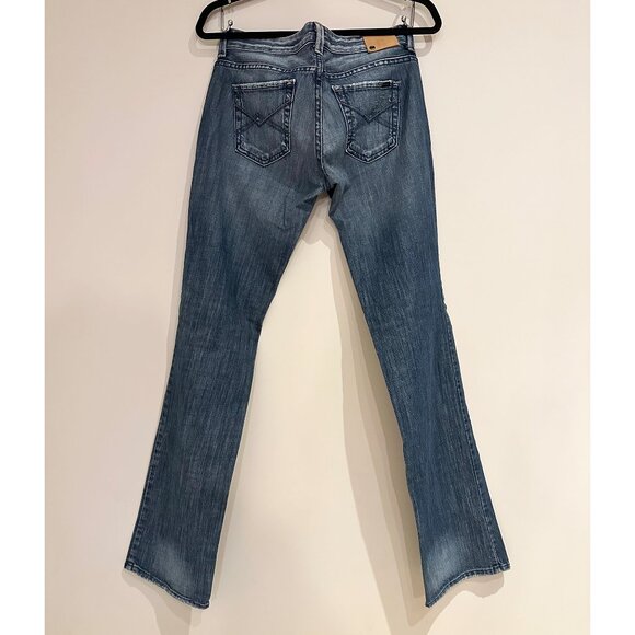 Armani Exchange Jeans Womans Size 4 Low Rise Straight Leg Distressed Denim - Picture 6 of 13